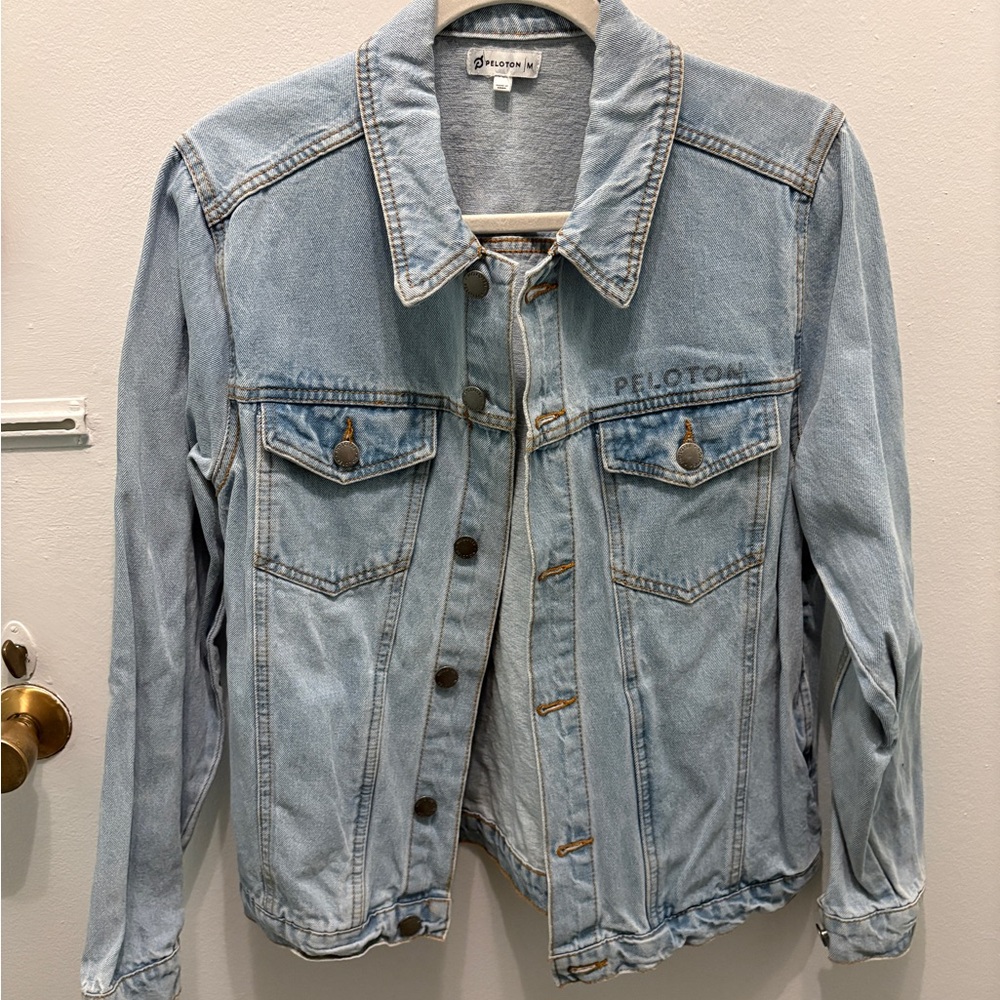 Peloton Sky Blue Jean Jacket